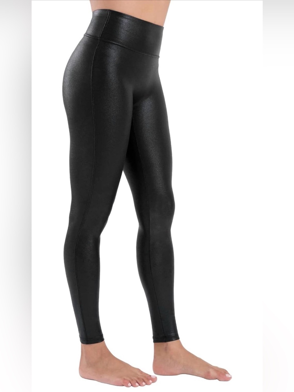 Faux leather leggings size Large